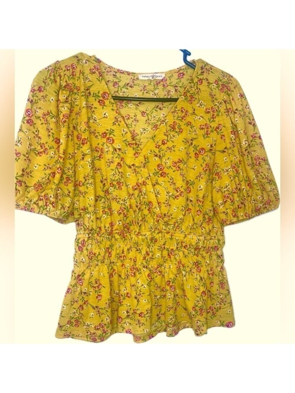 Yellow Floral Top